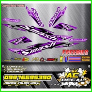 ▧ ◪ Suzuki Smash 115 Decal (VIOLET,ACDECAL)