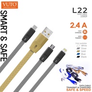 Vuto 2.4A Fast Charging Cable 1M Charging & Sync Cable