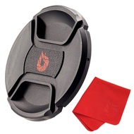 55mm Snap-On Center-Pinch Lens Cap, Extra Strong Springs, Camera Lens Cover, Made from 100% Recycled