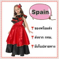 Spanish Dress SPAIN Set Children Girls International Costume National Deak European Digging flamenco