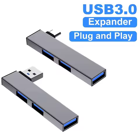 3 In 1 USB HUB Type C HUB Speed 5.0Gbps 3 Port Expansion Dock Hub OTG USB/Type-C 3.0 To 3 USB For PC