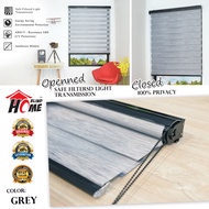 SEOUL VOL .1 Korea Zebra Blinds Black System Height 6 Feet(183cm) / Langsir Bidai Korea / Width 2 Fe