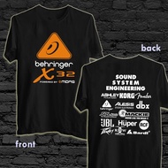 2023New 2023 Premium Printed T-Shirt X32 Casual Short Sleeves Round Neck With Audio Behringer Patter