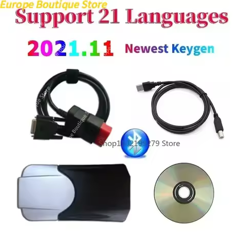 Latest Scanner 2021.11 Keygen 2020.23 Vd NEW cdd with Bluetooth for TNESF DELPHIS ORPDC Obd2 Car Tru