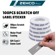 100Pcs Scratch Off Label Silver Rectangle Adhesive Scratch Off Sticker Card Scratchcard Sticker 刮刮乐