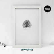 Aesthetic Tree Poster Minimalist Tree Branches Snow
