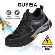 Guyisa shoes men safety shoes safety boot safety shoes men anti-smashing anti-stab steel toe electrical insulation shoes MTQA