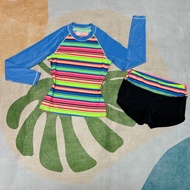 2hand striped swimsuit set