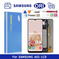For SAMSUNG A02 A022F A022 LCD TOUCH SCREEN DIGITIZER REPLACEMENT WITH FRAME