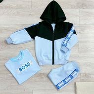 Love&Lullabies: VN A672 | A|O Kids 3-Piece Outfit Set | Hoodie Jacket + T-Shirt + Jogger Pants