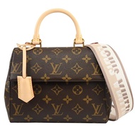 Louis Vuitton LV M46055 Cluny Mini 經典老花寬版背帶兩用包