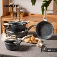 Carote Non Stick Cookware Set Kuali Batu GraniteHealthy Kitchen Cooking Pots and Pans Set with Induc