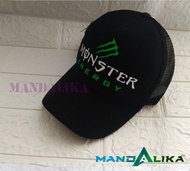 TOPI MONSTER EMERGY RACING MONSTER ENERGY CUSTOM BLACK
