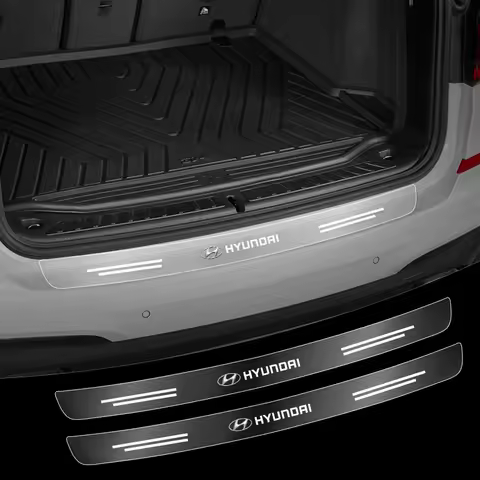 Transparent Car Rear Trunk Bumper Guard Stickers For Hyundai I10 Elantra Getz Sonata XG Terracan Cou
