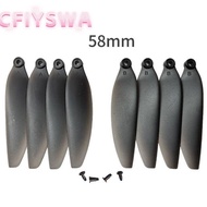 CFIYSWA Remote Control Drone Parts, Universal Black Folding Propeller Blades, Plastic 58mm/66mm Quad