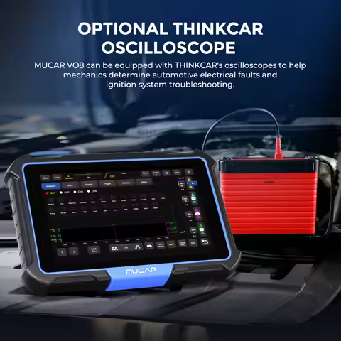 MUCAR VO8 OBD2 Scan Tools All System Diagnosis ECU Coding Bi-directional Control 34 Reset Lifetime F