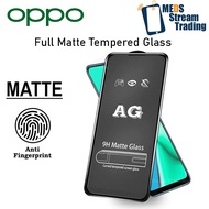 Oppo F1s F5 F7 F9 F11 F11pro Reno10x A3s A12e A5s A7 A12 Full Matte Tempered Glass