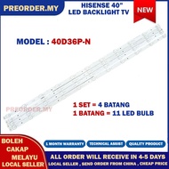 40D36P-N HISENSE 40" LED TV BACKLIGHT(LAMPU TV) HISENSE 40 INCH LED TV 40D36P