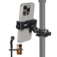 Mic Stand Phone Holder, Flexible Phone Holder for Floor Stand Stand, Phone Music Stand Holder Mount,