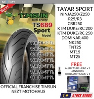 Timsun TS689 Sport 110/70-17 120/70-17 140/70-17 150/70-17 160/60-17 Tire Tyre MT15 MT25 R25 Ninja25