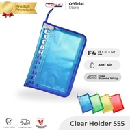 Tersedia Topla Clear Holder 555 Dokumen Keeper Resleting Bening Map Ijazah Map Kertas Ulangan Rapor 