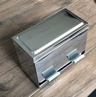 กล่องจ่ายหลอด ที่จ่ายหลอดดูด แบบสเตนเลส #Twin Fish PSD-2