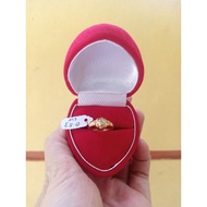 MERAH Love Box Jewelry Box Latest Red Love Ring Box Bludru Box