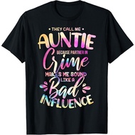 Best Auntie Partner In Crime They Call Me Auntie Best Aunt T-Shirt
