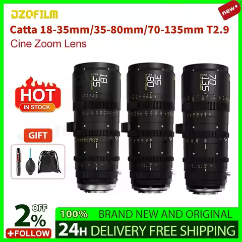 DZOFilm Catta 18-35mm/35-80mm/70-135mm T2.9 for E-Mount Nikon Z RF L X Cine Zoom Lens for Photograph