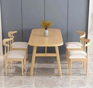 🔥พร้อมส่ง ชุดโต๊ะกินข้าว ชุดโต๊ะทานข้าว พร้อมเก้าอี้4ที่นั่ง โต๊ะกาแฟ ชุดโต๊ะอเนกประสงค์ ไม้เนิ้อแข็