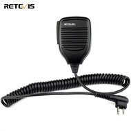 Retevis R321 Walkie Talkies ไมโครโฟน2พินใช้งานร่วมกับ Two Way วิทยุมอเตอร์ DP1400 CP040 GP68 GP88 GP