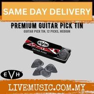 EVH Premium Guitar Pick Tin, 12 picks, Medium