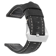 ◙ Genuine Leather Bracelets For Panerai Pam111 441 SEIKO TISSOT Watch Band Men's Crazy Horse Leather Watch Strap 22 24 26mm