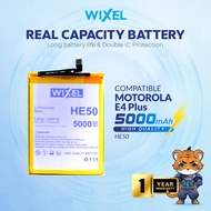 WIXEL Baterai HE50 Motorola E4 Plus Moto E4+ Double Power Batre Batrai Battery Dual Real Capacity Or