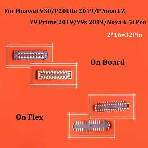 10PCS 32Pin LCD Display Screen For Huawei V30/P20Lite 2019/P Smart Z/Y9 Prime 2019/Y9s 2019/Nova 6 5