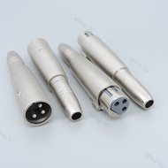 Metal microphone 6.35mm 6.5mm Mono Female Jack connector to 3 Pin XLR Male female Plug to 1/4 Inch A