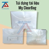 Combo 20 40 túi đựng tài liệu A4 túi my clear trong suốt bìa đựng tài liệu - VPP Trường Anh