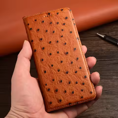 Business Wallet Real Leather Phone Case For Tecno Camon 18 18P 18T 18i 15 16 16S 17 17P Pro Air Prem