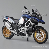 1:12 Scale Diecast Motorcycle Model Toys BMW R1250 GS Miniature Replica 0DCF