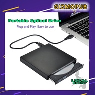 External DVD Optical Drive USB 2.0 CD/DVD-ROM CD-RW Player Portable Reader Recorder for Laptop