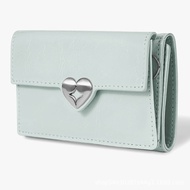 Korean Fennec Wallet - Cowhide Patent Leather with Detachable Chain, Multi-Coin Purse & Card Holder