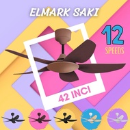 Elmark 42” Saki mini inverter Dc fan muji style ceiling fan Alpha Mava KDK Panasonic Rezo Deka