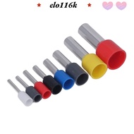ELOK 1200 Pcs Cold Pressed Terminals, 0.5mm-10mm 8 Different Size Wire Ferrule Terminal Kit, Copper 