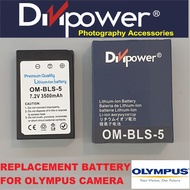 OLYMPUS BLS-5/BLS-1/BLS-50 REPLACEMENT BATTERY BY DIVIPOWER