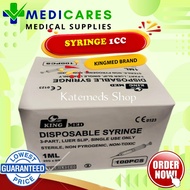 KINGMED Disposable Syringe 10cc 5cc 3cc 1cc 100s PER BOX