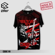 EDDIE VAN HALEN Premium Limited Edition Printing Distro T-Shirt