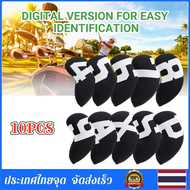 Braun Mall-GOLF IRON COVER หัวกอล์ฟเหล็กเซ็ทคลุมเตียง4/5/6/7/8/9/A/P/S/X 10PCS Headcovers Iron Club