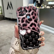 Casing Hp OPPO A15 A15s A35 Case Pola cetak macan tutul Clear Silikon Softcase Casing Hp ponsel yang