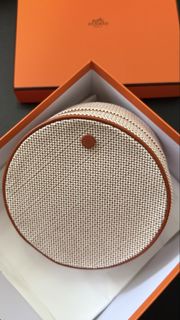 Hermes 圓型帆布Evasion收納包 化妝包