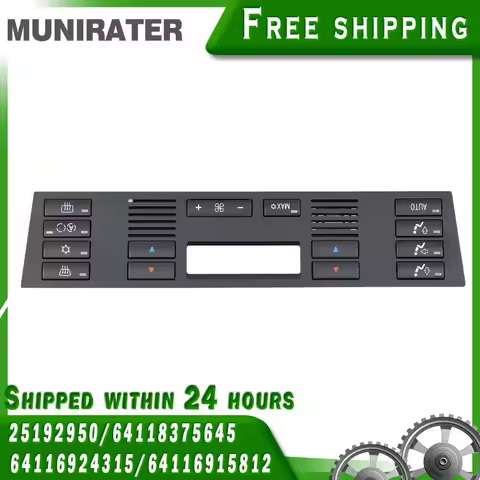 AC Heater Climate Control Panel Button For 1997-2000 BMW 528i Sedan Wagon E39